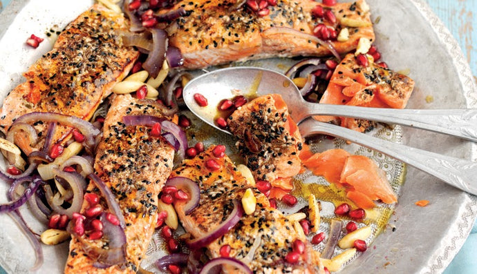Middle-Eastern Salmon Sharing Platter