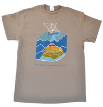 Men's Seafloor Mapping T Shirt: Rainbow Design