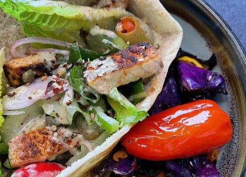 Blackened Seafood Pita