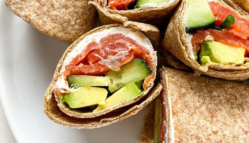 Alaska Smoked Salmon Tortilla Roll Ups