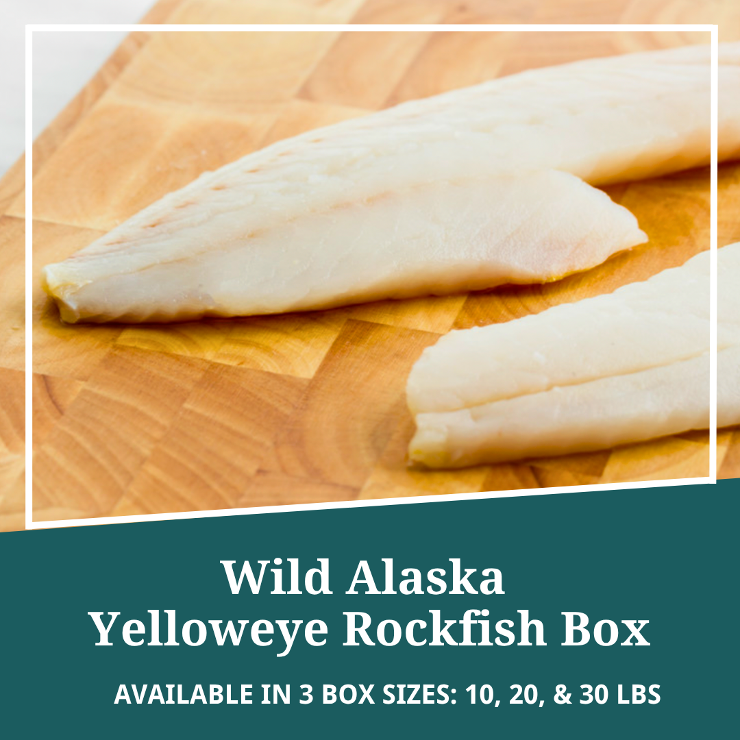 Wild Alaska Yelloweye Rockfish Box Wild Alaska Yelloweye Rockfish Box