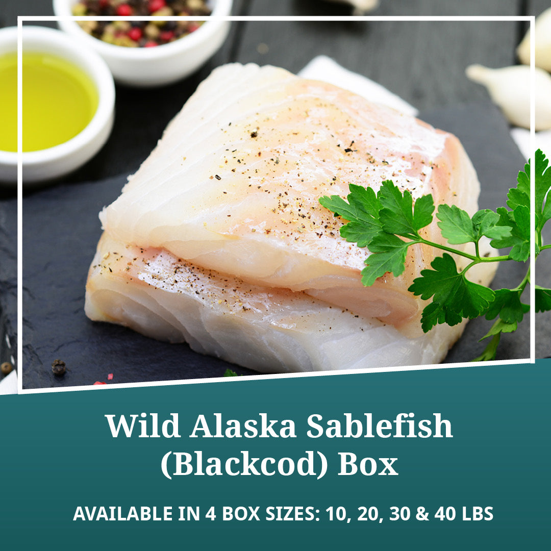 Wild Alaska Sablefish (Black Cod) Box Extra Small / Alaska Air Cargo