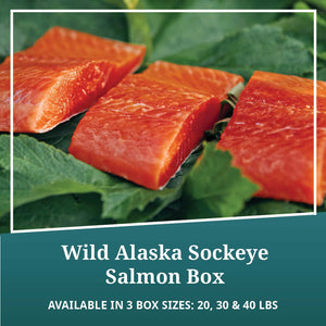 Wild Alaska Sockeye Salmon Box