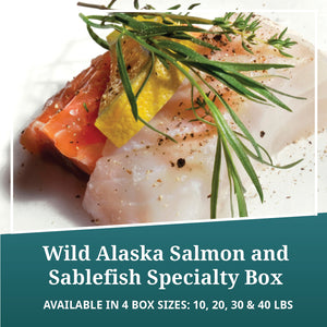 Wild Alaska Salmon and Sablefish Speciality Box